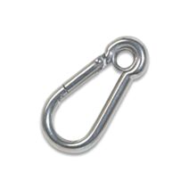 Mousqueton à vis - acier inoxydable - charge de travail indicative 64 kg - diamètre 6 mm - longueur 60 mm - CHAPUIS