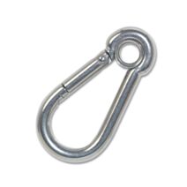 Mousqueton à vis - acier inoxydable - charge de travail indicative 115 kg - diamètre 8 mm - longueur 80 mm - CHAPUIS