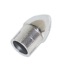 Lot de 2 embouts mâle forme ogive - acier inoxydable - pour tube diamètre 22 mm - CHAPUIS