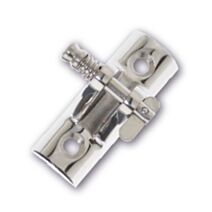 Platine de capote avec axe amovible - acier inoxydable - diamètre axe 8 mm - dimensions platine 60 x 18 mm - CHAPUIS