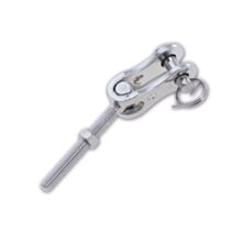 Chape filetage à droite M5 - acier inoxydable - charge 70 kg - diamètre axe 5 mm - CHAPUIS