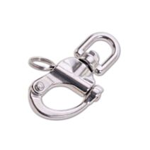 Mousqueton de drisse à émerillon tournant - acier inoxydable - charge de travail indicative 670 kg - longueur 87 mm - CHAPUIS