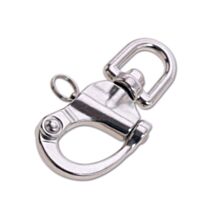 Mousqueton de drisse à émerillon tournant - acier inoxydable - charge de travail indicative 900 kg - longueur 120 mm - CHAPUIS