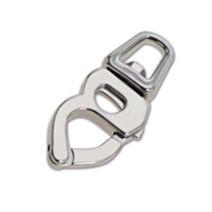 Mousqueton d'écoute à émerillon - acier inoxydable - charge de travail indicative 150 kg - longueur 85 mm - CHAPUIS