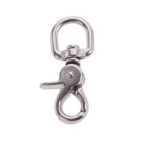 Mousqueton à pince à largage rapide avec touret  - acier inoxydable - charge de travail indicative 90 kg - longueur 66 mm - CHAPUIS