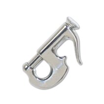 Mousqueton de foc - acier inoxydable - charge de travail indicative 70 kg - longueur 62 mm - CHAPUIS