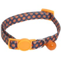 Collier bleu+oran 10mm 20-30cm