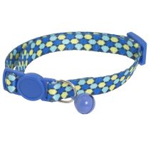Collier bleu/jaun 10mm 20-30cm