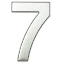 Chiffre "7" acier inoxydable adhésif hauteur 9,5cm