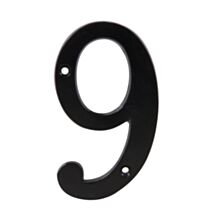 Chiffre "9" fonte noir hauteur 10cm largeur 5,5cm