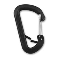 Mousqueton porte-clés polyamide L.56mm Noir