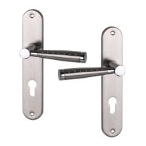 Poignée de porte CASUAL nickel mat - Cylindre