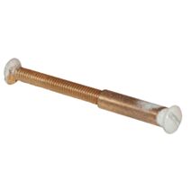 4 vis relieuses blanc 4X45 + douilles fendues