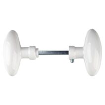 Boutons de porte intérieur olive blanc x2 - ALPERTEC