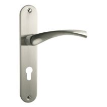 Ensemble de poignée Léa aluminium métal nickel mat cylindre