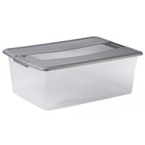 Boîte de rangement Kliker A3 35 L argent - SUNDIS