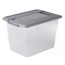 Boîte de rangement Kliker A4 18 L argent - SUNDIS