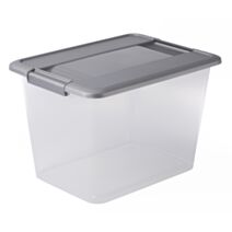 Boîte de rangement Kliker A4 18 L argent - SUNDIS