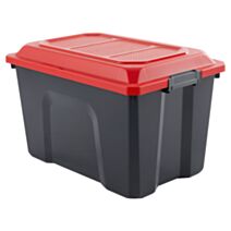 Malle de rangement Locker 60L noir/rouge - SUNDIS