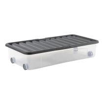 Bac de rangement dessous de lit Ventilo 35 L gris - SUNDIS