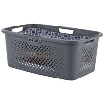 Panier à linge Pixel 40 L noir - SUNDIS