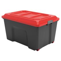 Malle de rangement à roulettes Locker 135L L78,6xl58,5xH45cm Noir