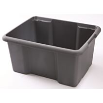 bac de rangement gris 50l - SUNDIS