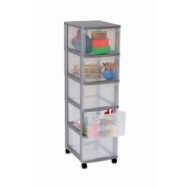 Tour de rangement Optimo 5 GM argent - SUNDIS