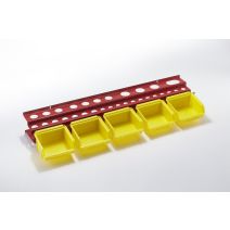 Porte-outils 5 Bacs Tôle Acier 58cm - MOTTEZ