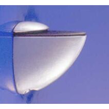 Equerre crocodile cristal chromée x2