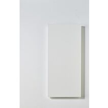 Tablette bois 18mm droite 60x25cm blanche