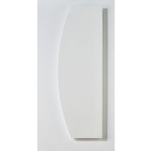 Tablette bois 18mm bombée 80x25cm blanche
