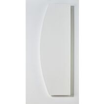 Tablette bois 18mm bombée 80x25cm blanche