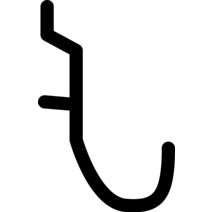 Crochet rond de 38mm pour pann. perf. x8