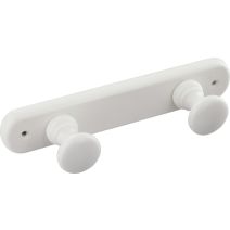 Porte-manteaux en bois 2 têtes Largeur 6 cm. Ep. 4,2 cm. MOTTEZ