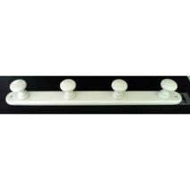 Porte-manteau Modèle éco. 4 têtes blanc