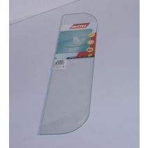 Tablette verre 2 coins arron. 60x15cm tran.