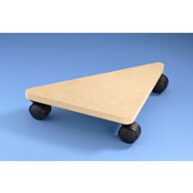 Plateau rouleur en bois triangulaire - MOTTEZ