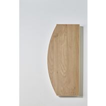 Tablette bois 18mm bombée 60x25cm chêne