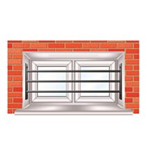 Barreau télescopique 55 à 103 cm pour hauteur fenêtre 39 à 52 cm Mottez