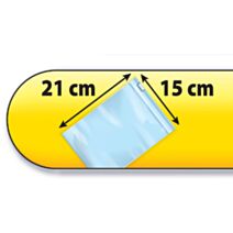 Set de 10 sachets plastiques transparents 21 x 15 cm - MOTTEZ