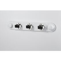 Support 3 blocs manches à ventouse blanc - MOTTEZ