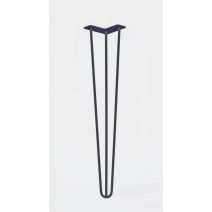 Pied de table triple fil droit noir HT71 cm MOTTEZ