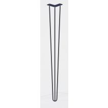 Pied de table 3 fils droit noir HT110 cm MOTTEZ