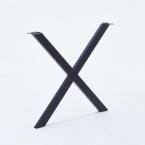 Pied de table en X pour table HT 71 cm noir MOTTEZ