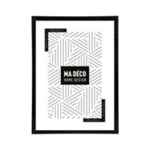 Cadre photo Marco clip 30 x 40 cm PVC noir - OSTARIA