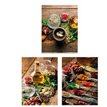 Toile imprimée 'Saveurs' 30x40cm 3 assorties - OSTARIA