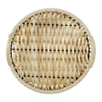 Plateau rond Savane Ø32,5 cm rotin naturel - OSTARIA