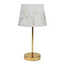 Lampe céramique Ginkgo Pied Métal Doré 39x20x20cm 220V 40W