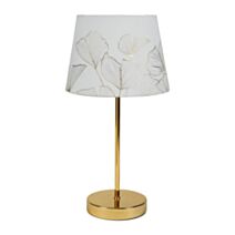 Lampe céramique Ginkgo Pied Métal Doré 39x20x20cm 220V 40W